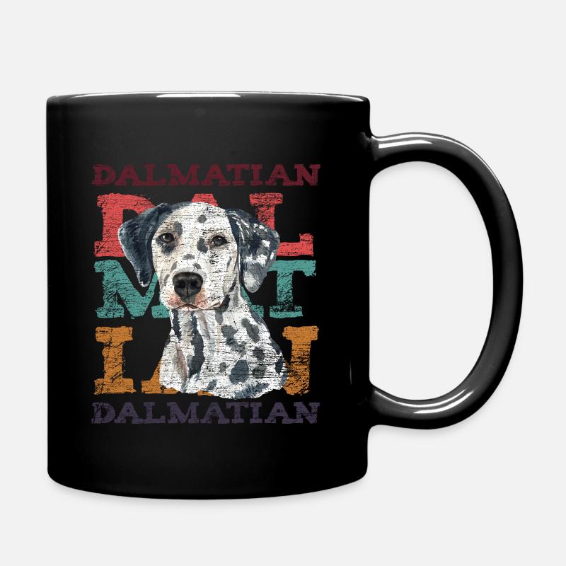 Dalmatiner - Tasse einfarbig - Schwarz