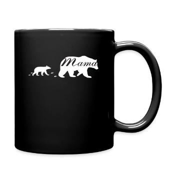 Mama Mama Bear Mamabear Bear - Full Colour Mug - black - Right