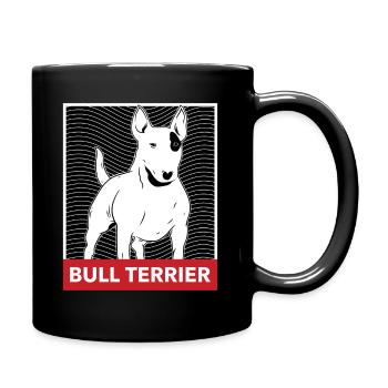Bullterrier - Tasse einfarbig - Schwarz - Rechts