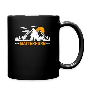 Cervin Zermatt Suisse Montagne touristique - Mug uni - noir - Droite