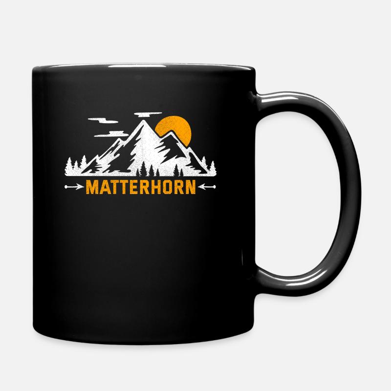 Matterhorn Zermatt Schweiz Tourist Berge - Tasse einfarbig - Schwarz