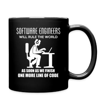 Software Engineer - Tasse einfarbig - Schwarz - Rechts