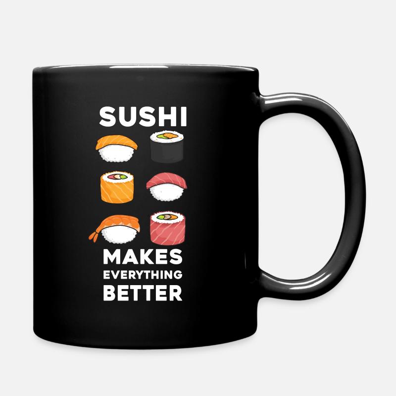 Sushi - Tasse einfarbig - Schwarz