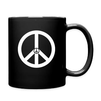 signe de paix - Mug uni - noir - Droite