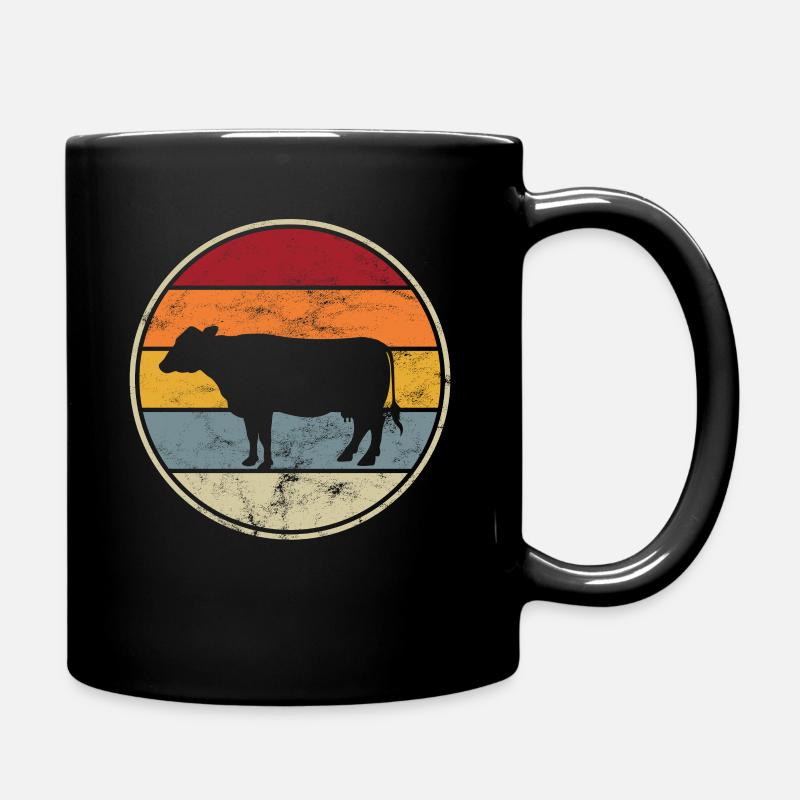 Kühe Geschenkidee Rinder Landwirt Bauer Rindvieh - Tasse einfarbig - Schwarz