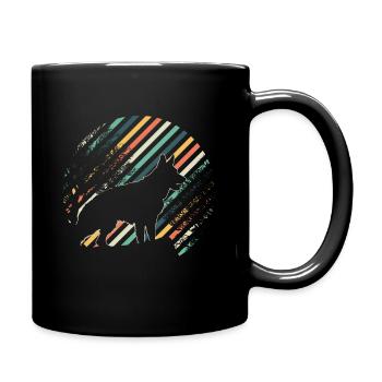 German shepherd dog - Full Colour Mug - black - Right