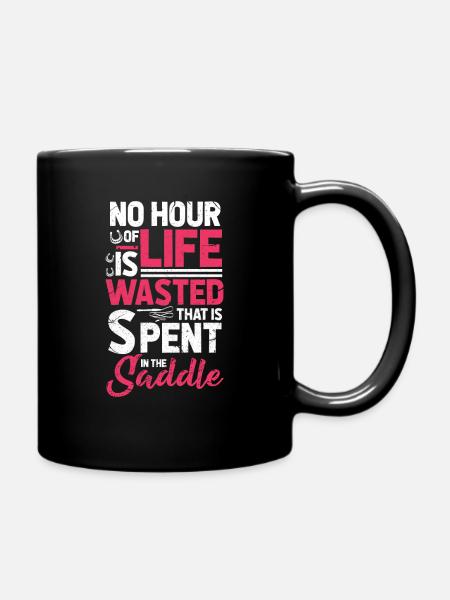 Reiterin - Tasse einfarbig - Schwarz