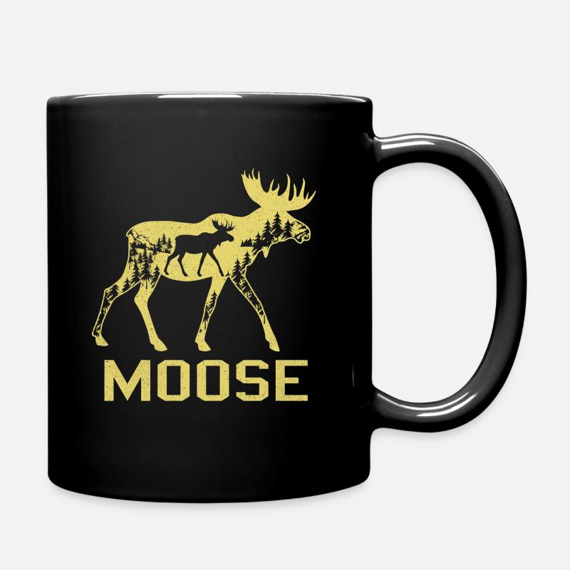 Elch - Tasse einfarbig - Schwarz