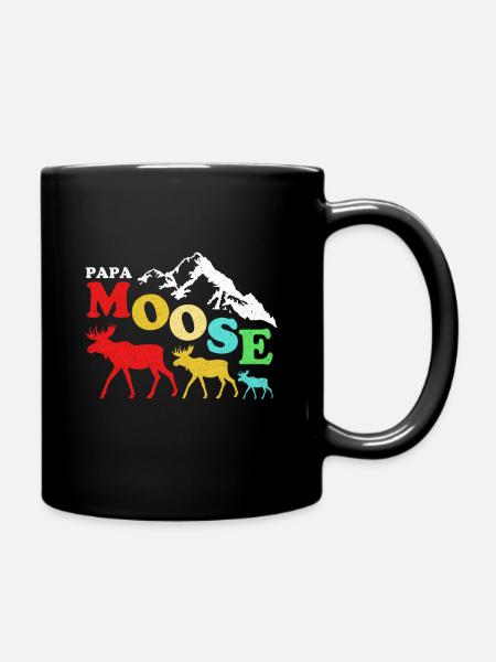 Elch - Tasse einfarbig - Schwarz
