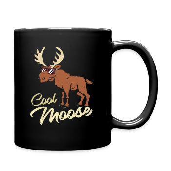 Elch - Tasse einfarbig - Schwarz - Rechts