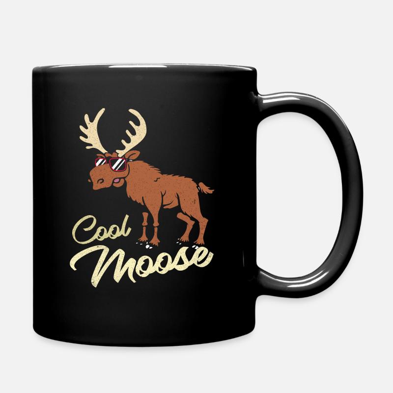 Elch - Tasse einfarbig - Schwarz
