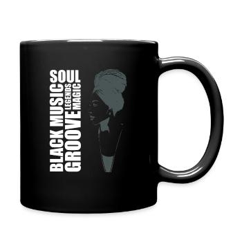 Soul Music T-Shirt Design - Full Colour Mug - black - Right