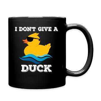 I do not give a duck - Full Colour Mug - black - Right