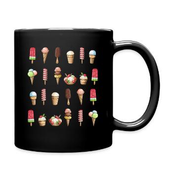Glace glace - Mug uni - noir - Droite