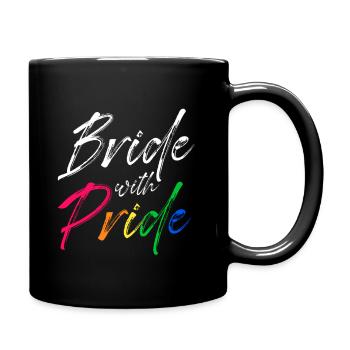Braut Stolz LGBT - Tasse einfarbig - Schwarz - Rechts