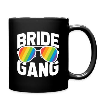 Mariage gay mariée - Mug uni - noir - Droite