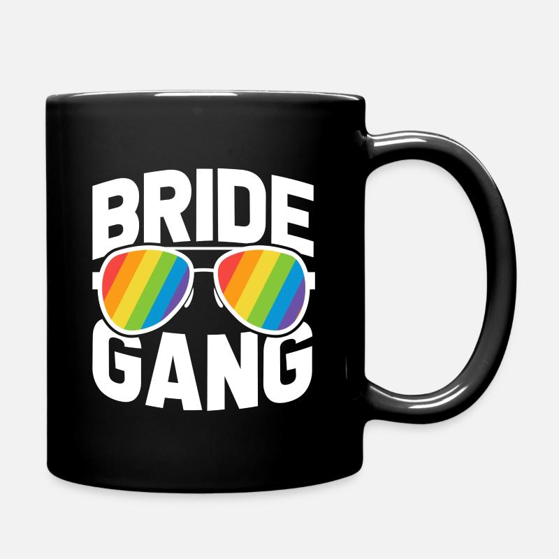Mariage gay mariée - Mug uni - noir