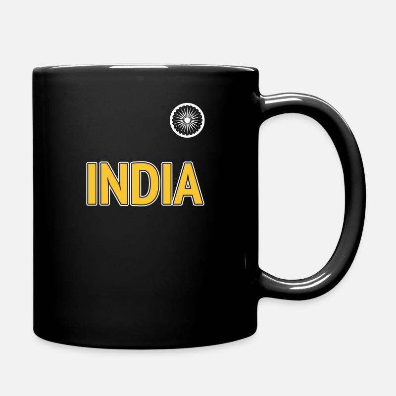 India Cricket Jersey | India Cricket Team - Full Colour Mug - black