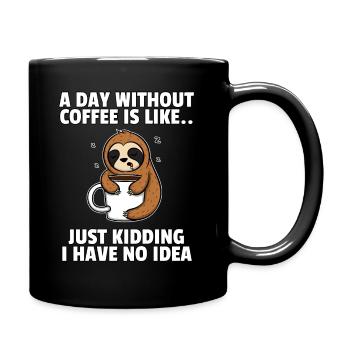 Café café buveur café fatigué cadeau du matin - Mug uni - noir - Droite