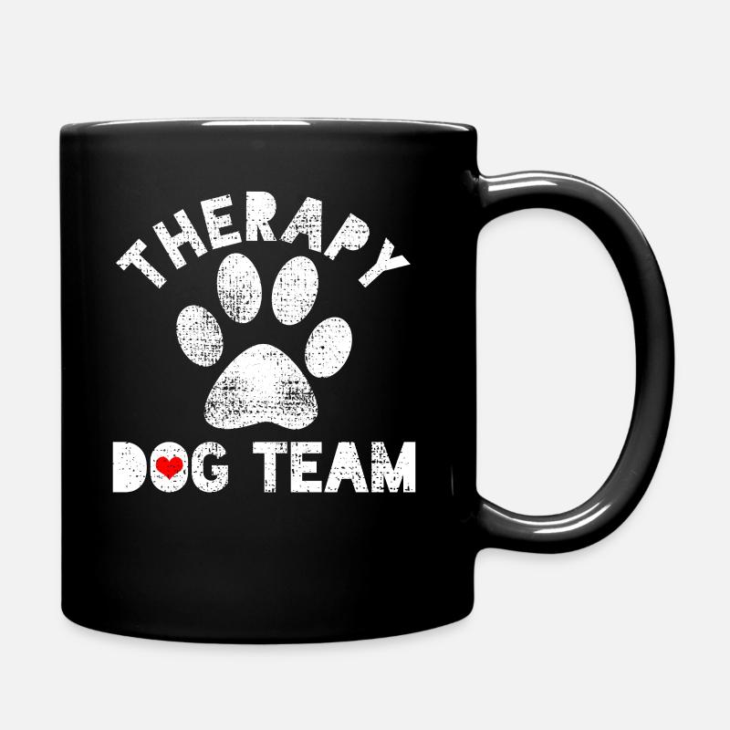 Hundetherapeutin - Tasse einfarbig - Schwarz