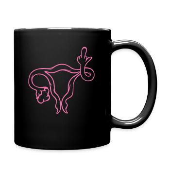 Women's Rights Uterus Gift Idea Abortion - Full Colour Mug - black - Right