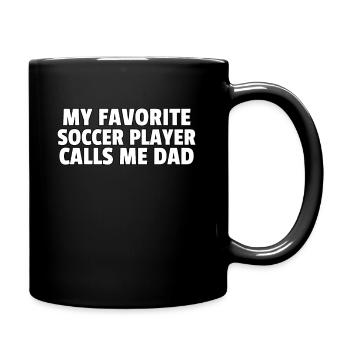 Fußball Fußballspieler Fußballer Spieler Geschenk - Tasse einfarbig - Schwarz - Rechts