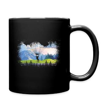 Parapente Sports de Plein Air - Mug uni - noir - Droite