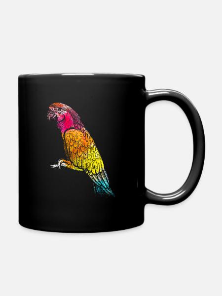Animal perroquet - Mug uni - noir