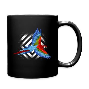perroquet - Mug uni - noir - Droite