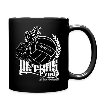 Ultras Pyro ist kein Verbrechen - Tasse einfarbig - Schwarz - Rechts