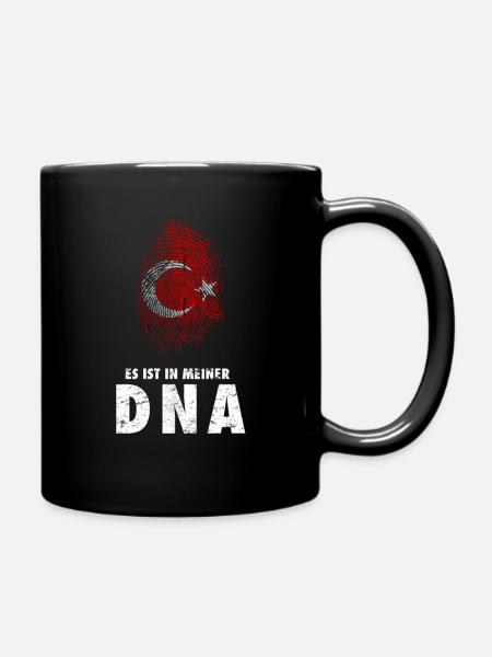 DNA Türkei - Tasse einfarbig - Schwarz