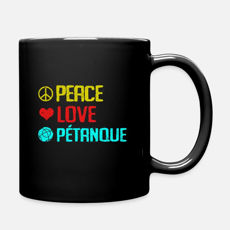 Pétanque - Tasse einfarbig - Schwarz