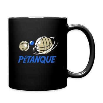 Pétanque - Tasse einfarbig - Schwarz - Rechts