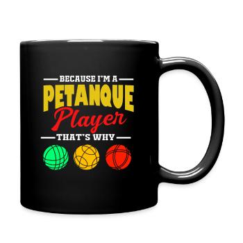 Pétanque Bocce Raffa Boule Sport Ball Petanque - Tasse einfarbig - Schwarz - Rechts