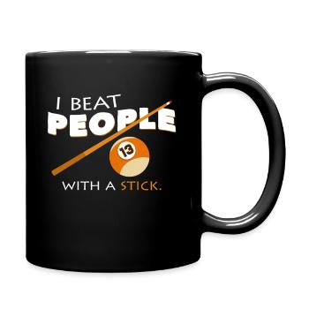 billiards - Full Colour Mug - black - Right