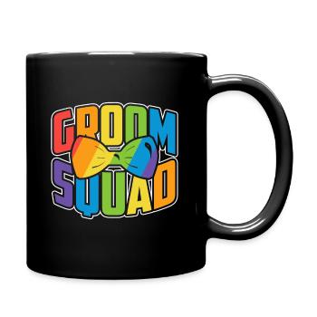 Bräutigam Homo Ehe - Tasse einfarbig - Schwarz - Rechts