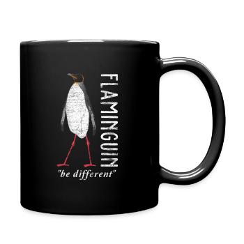 manchot - Mug uni - noir - Droite