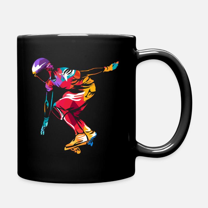 Waveboarden Polygon - Tasse einfarbig - Schwarz