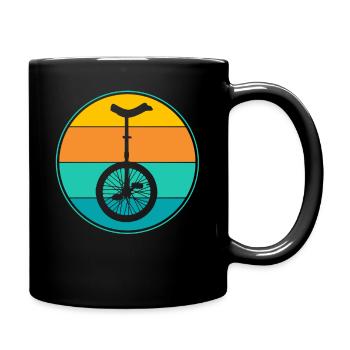 monocycle - Mug uni - noir - Droite