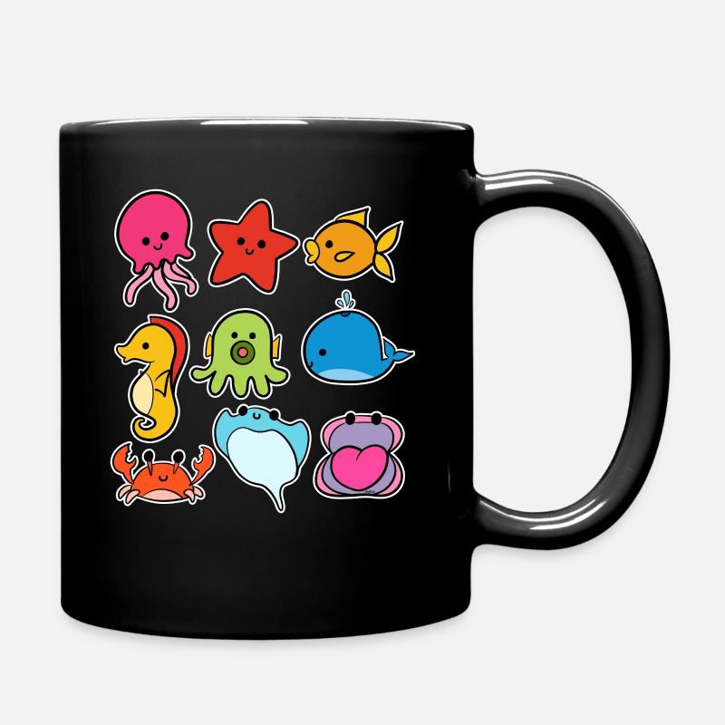 Animaux marins Animaux marins - Mug uni - noir
