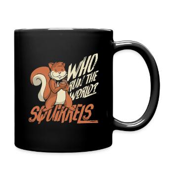 Squirrel animals - Full Colour Mug - black - Right