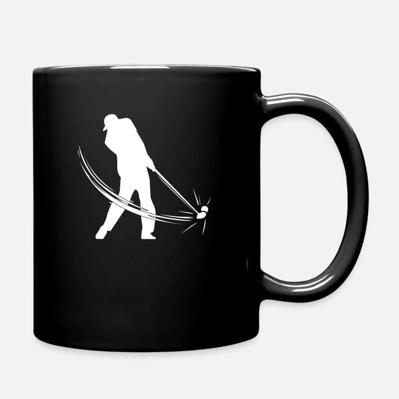 Golf Golfspieler Golfer Sport - Tasse einfarbig - Schwarz