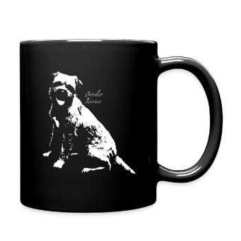 Border Terrier - Mug uni - noir - Droite