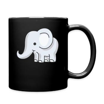 Éléphant bébé bienvenus pour les garçons ou les filles - Mug uni - noir - Droite