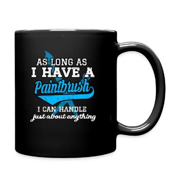 Peinture cadeau dessiner artiste art - Mug uni - noir - Droite