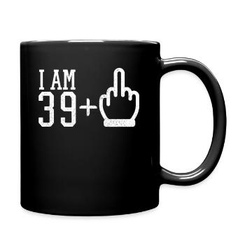 40 years old 40th birthday - Full Colour Mug - black - Right