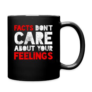 Facts Feelings Quotes Quotes Sayings Sayings - Full Colour Mug - black - Right