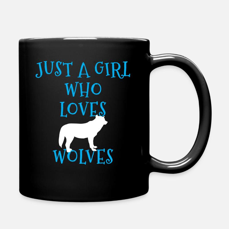 loups loup - Mug uni - noir
