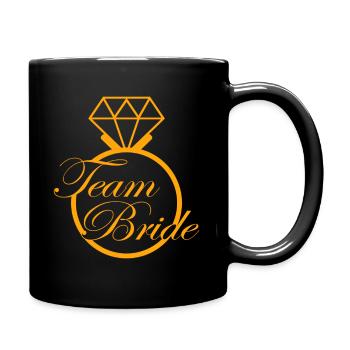 Team Bride - Tasse einfarbig - Schwarz - Rechts