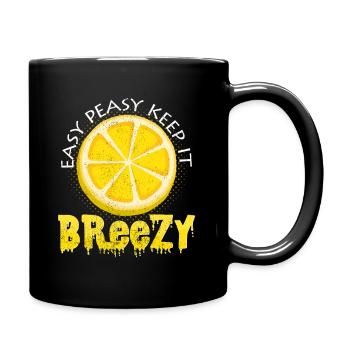 Citron fruité Paroles amusantes Cadeau cool - Mug uni - noir - Droite